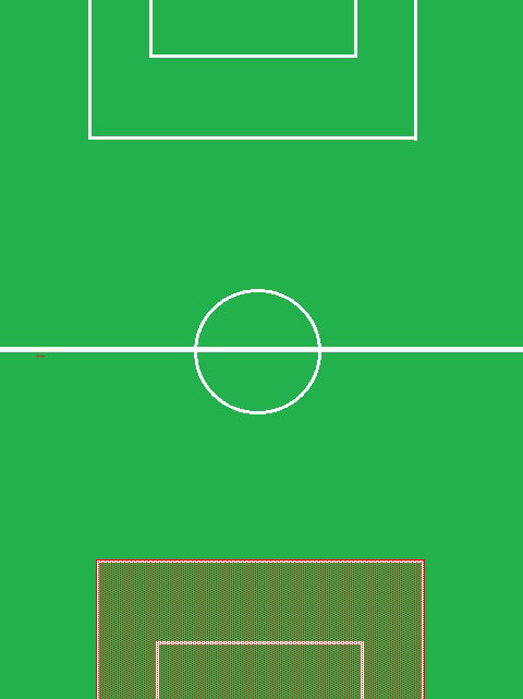 Goalkeeper playing area