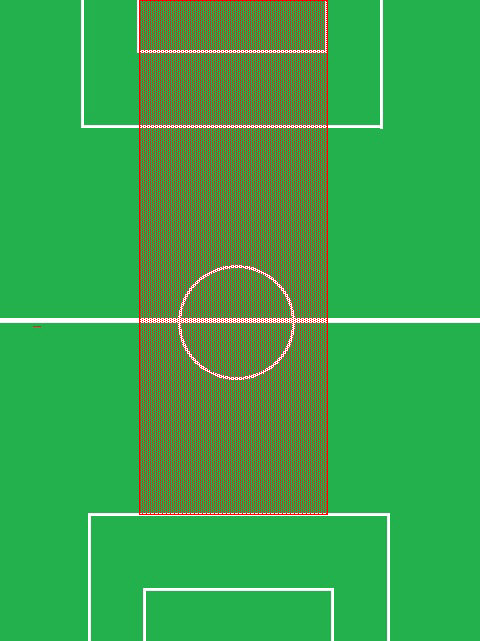 Center Midfield playing area
