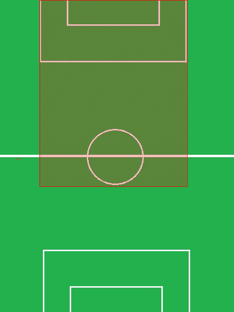 Striker playing area